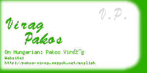 virag pakos business card